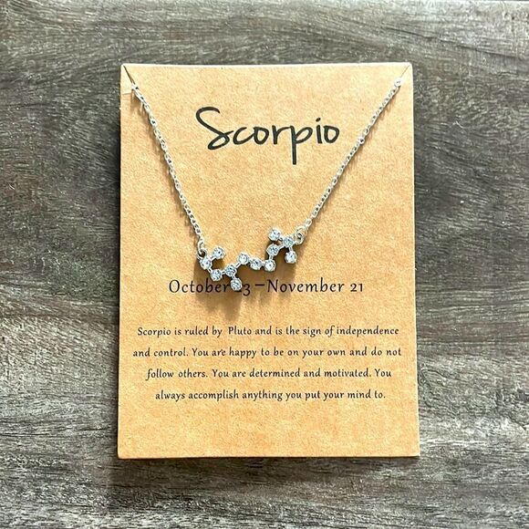 Jewelry - SCORPIO constellation necklace 💫